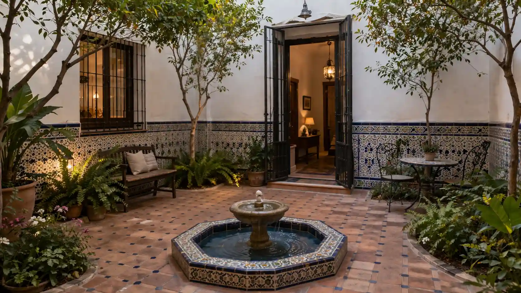 Patio Interior Estilo Andaluz